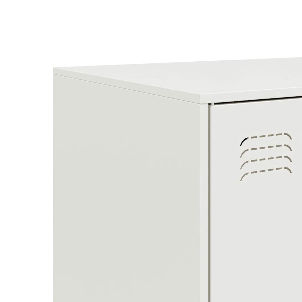 Μπουφές Λευκός 67x39x107 εκ. από Ατσάλι 10