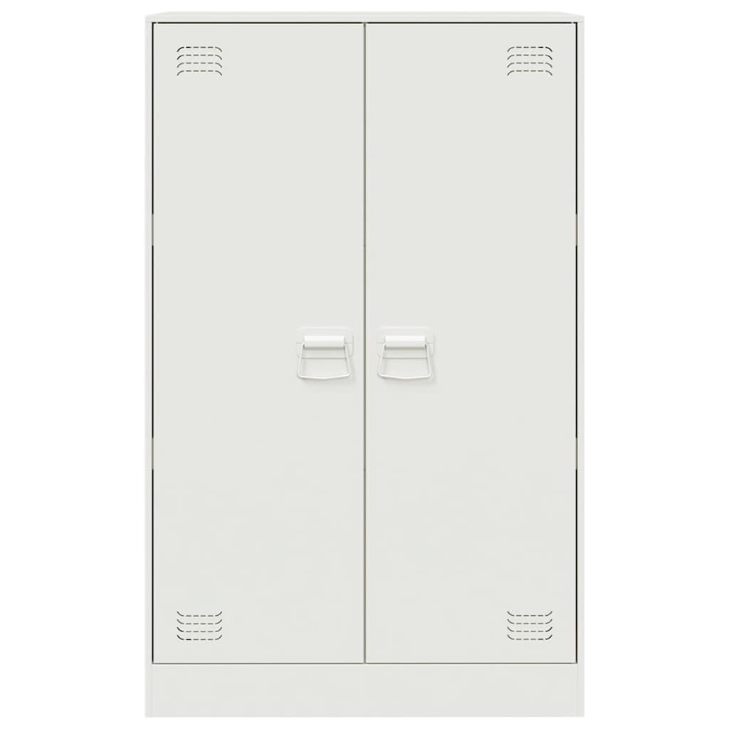 Μπουφές Λευκός 67x39x107 εκ. από Ατσάλι 6