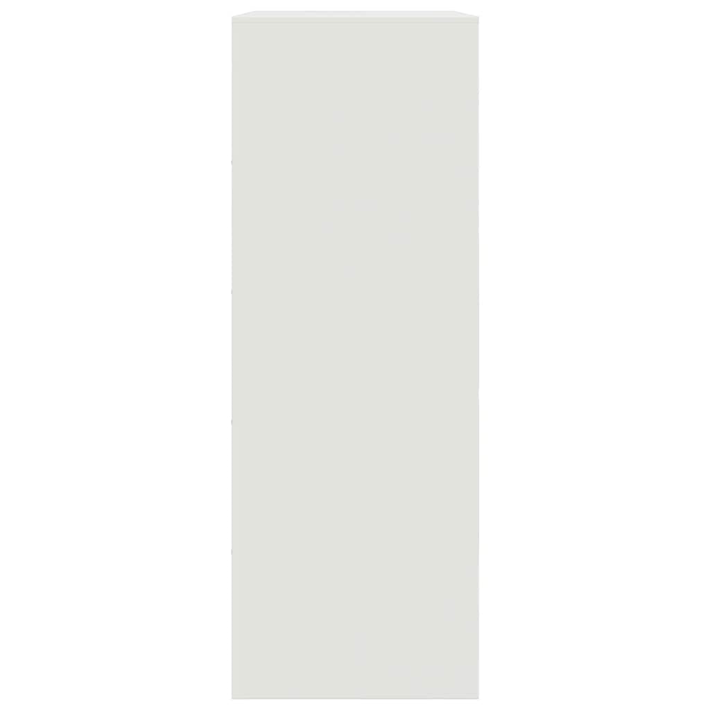 Μπουφές Λευκός 67x39x107 εκ. από Ατσάλι 8