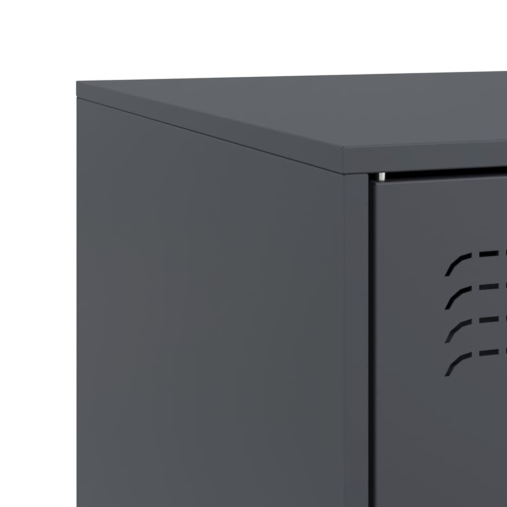 Έπιπλο Τηλεόρασης Ανθρακί 99x39x44 εκ. από Χάλυβα 10