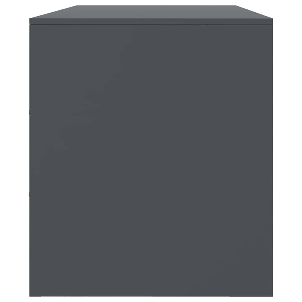 Έπιπλο Τηλεόρασης Ανθρακί 99x39x44 εκ. από Χάλυβα 8