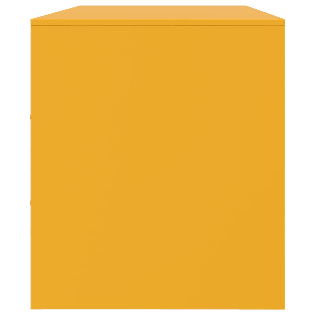 Έπιπλο Τηλεόρασης Μουσταρδί Κίτρινο 99x39x44 εκ. από Ατσάλι 9