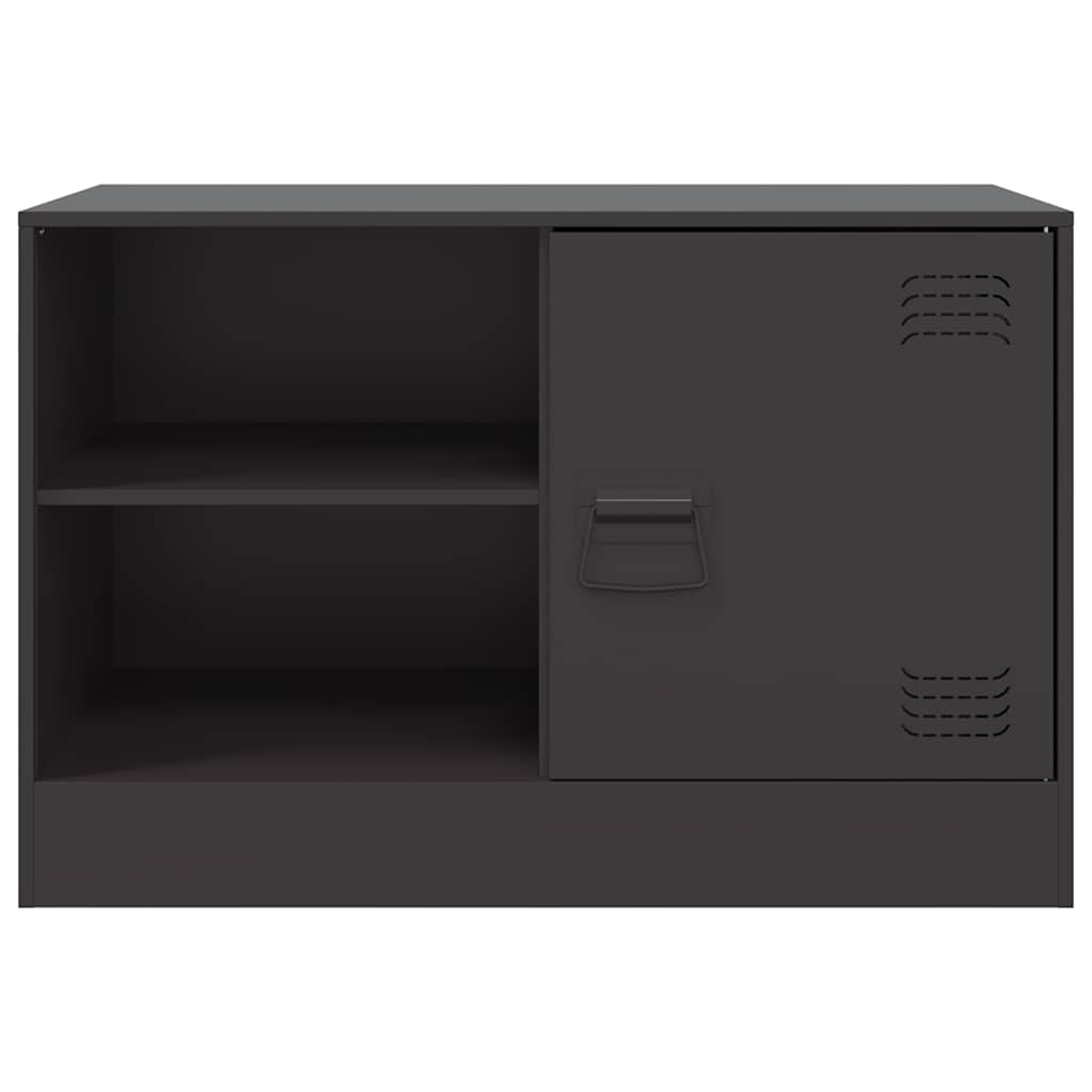Έπιπλο Τηλεόρασης Μαύρο 67x39x44 εκ. από Χάλυβα 6