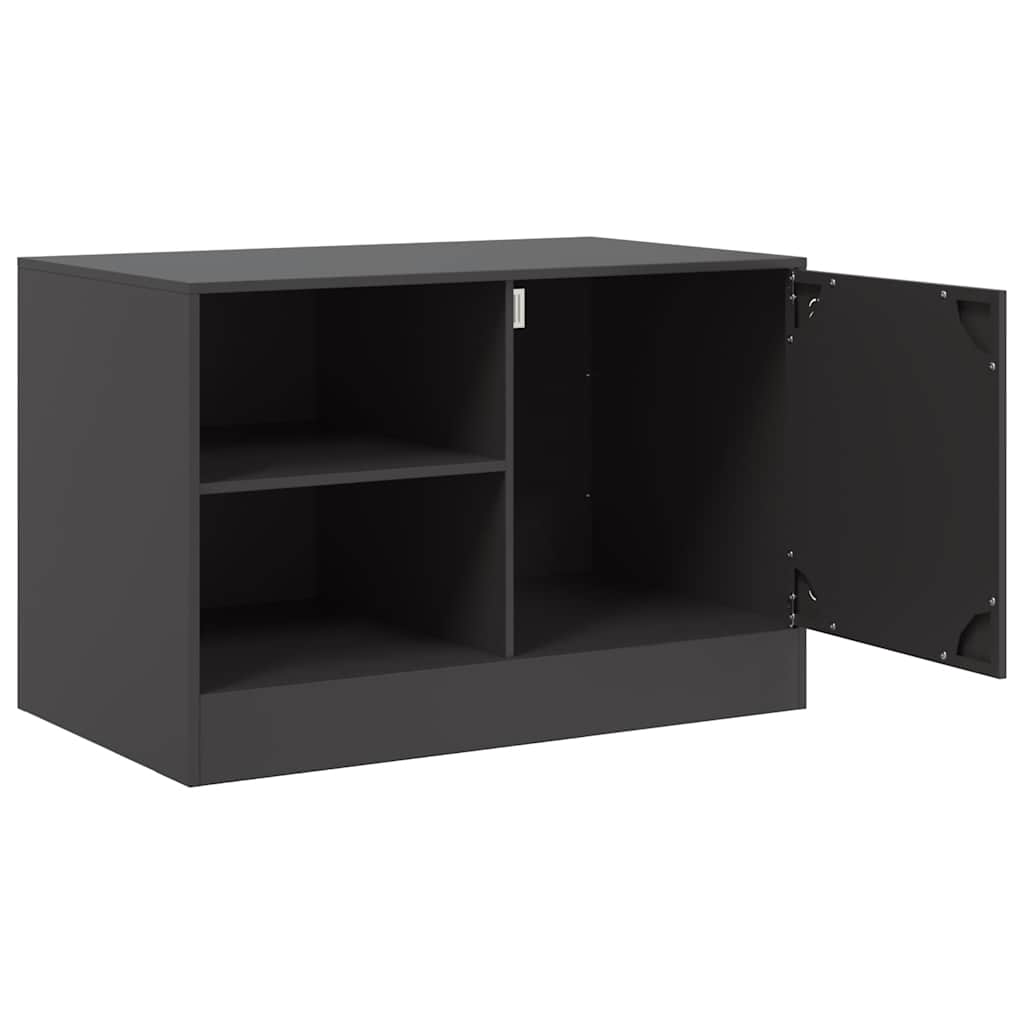 Έπιπλο Τηλεόρασης Μαύρο 67x39x44 εκ. από Χάλυβα 7