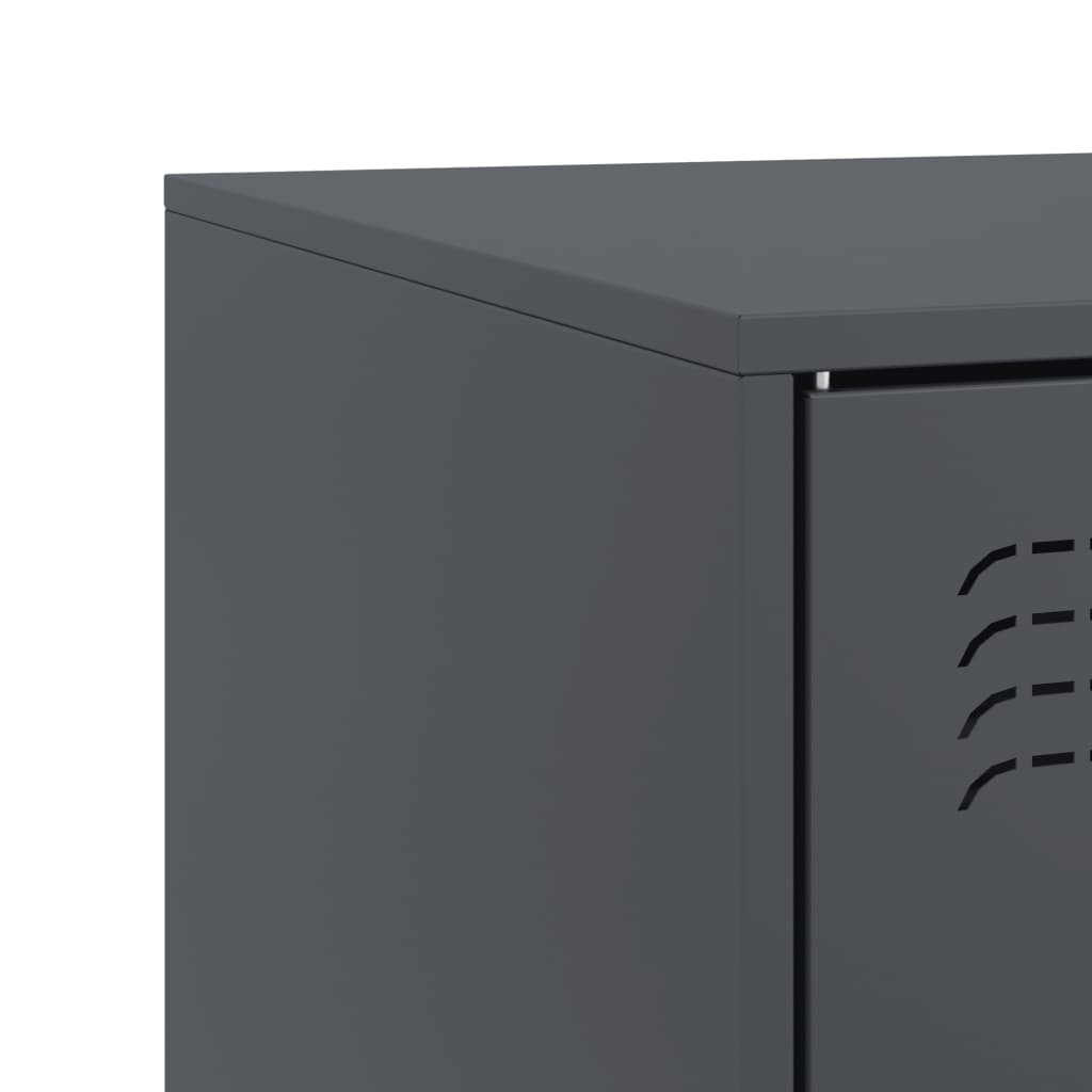 Έπιπλο Τηλεόρασης Ανθρακί 67x39x44 εκ. από Χάλυβα 11