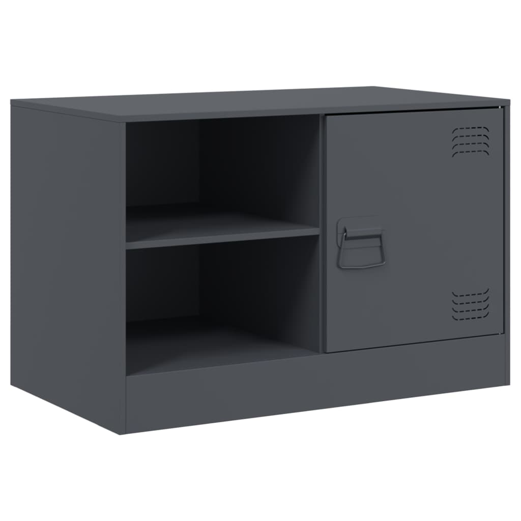 Έπιπλα Τηλεόρασης 2 τεμ. Ανθρακί 67 x 39 x 44 εκ. από Χάλυβα 6