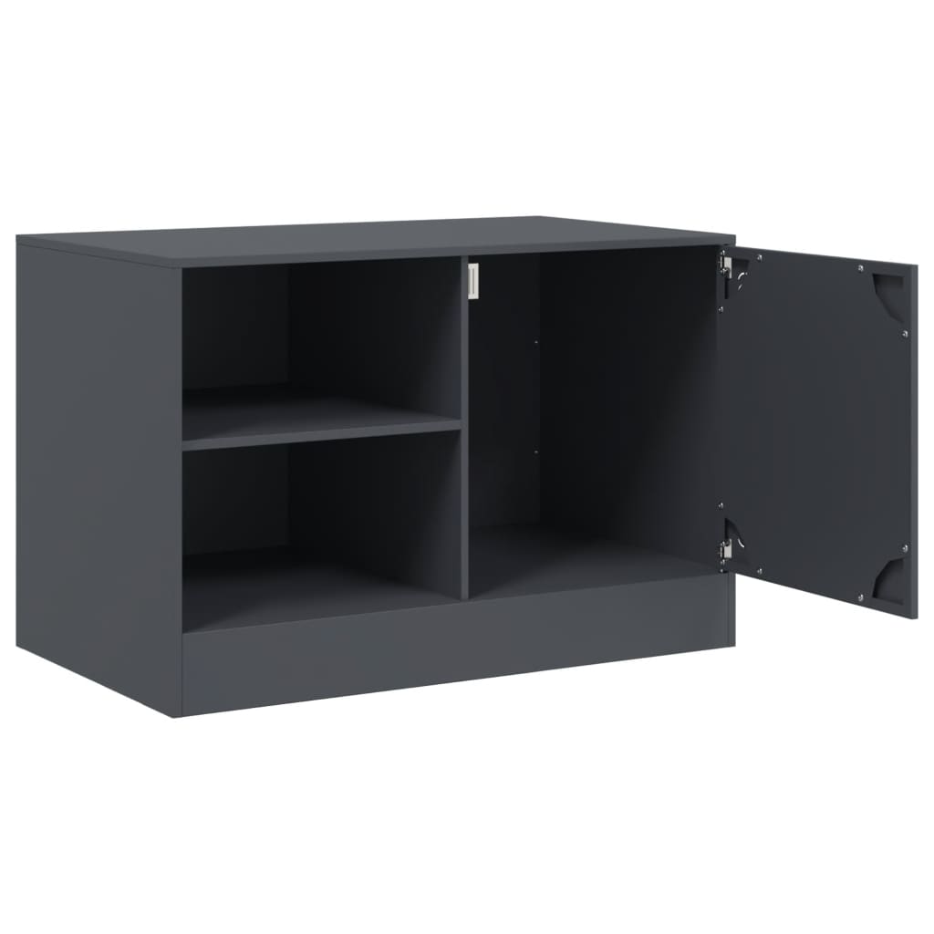 Έπιπλα Τηλεόρασης 2 τεμ. Ανθρακί 67 x 39 x 44 εκ. από Χάλυβα 7