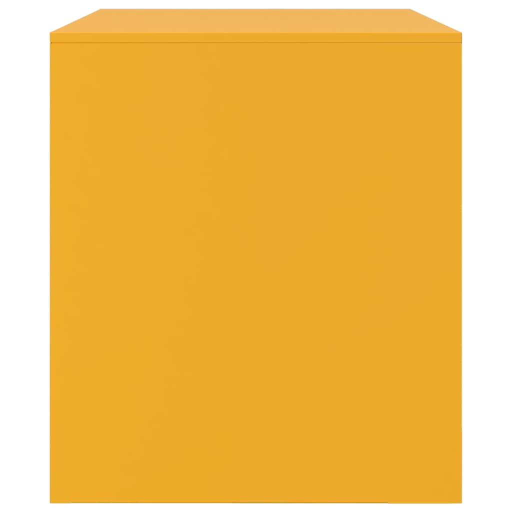 Έπιπλα Τηλεόρασης 2 τεμ. Μουσταρδί Κίτρινο 67x39x44 εκ. Ατσάλι 8