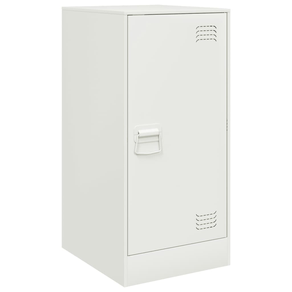 Μπουφές Λευκός 34,5x39x73 εκ. από Ατσάλι 2