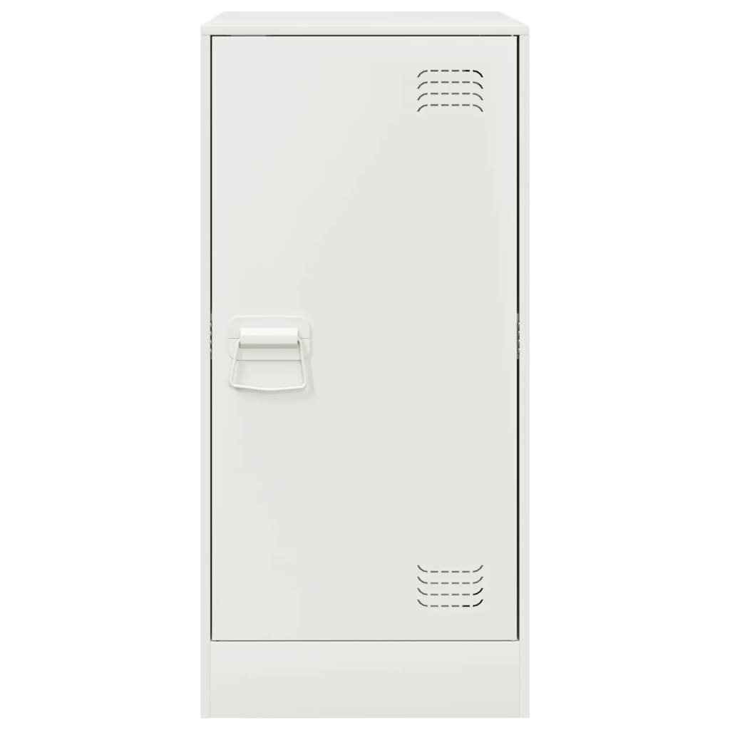 Μπουφές Λευκός 34,5x39x73 εκ. από Ατσάλι 6