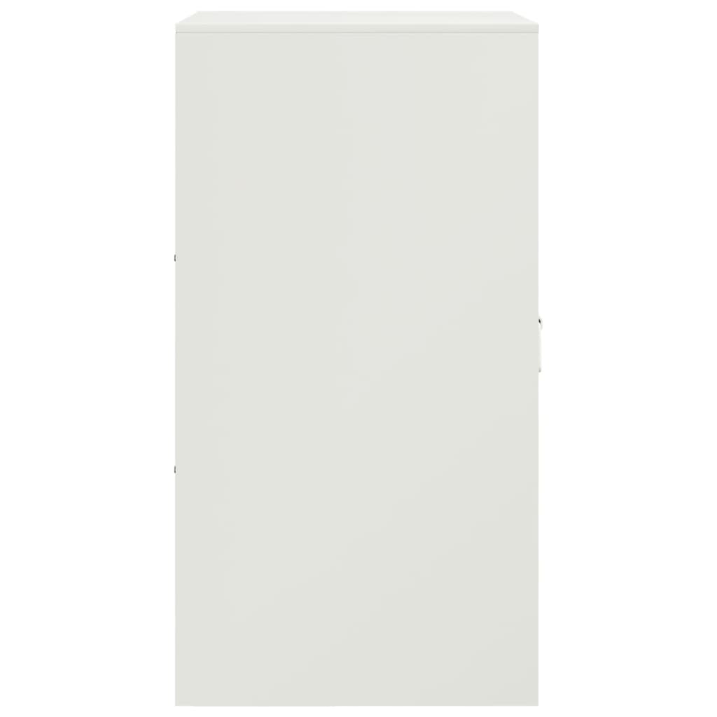 Μπουφές Λευκός 34,5x39x73 εκ. από Ατσάλι 8