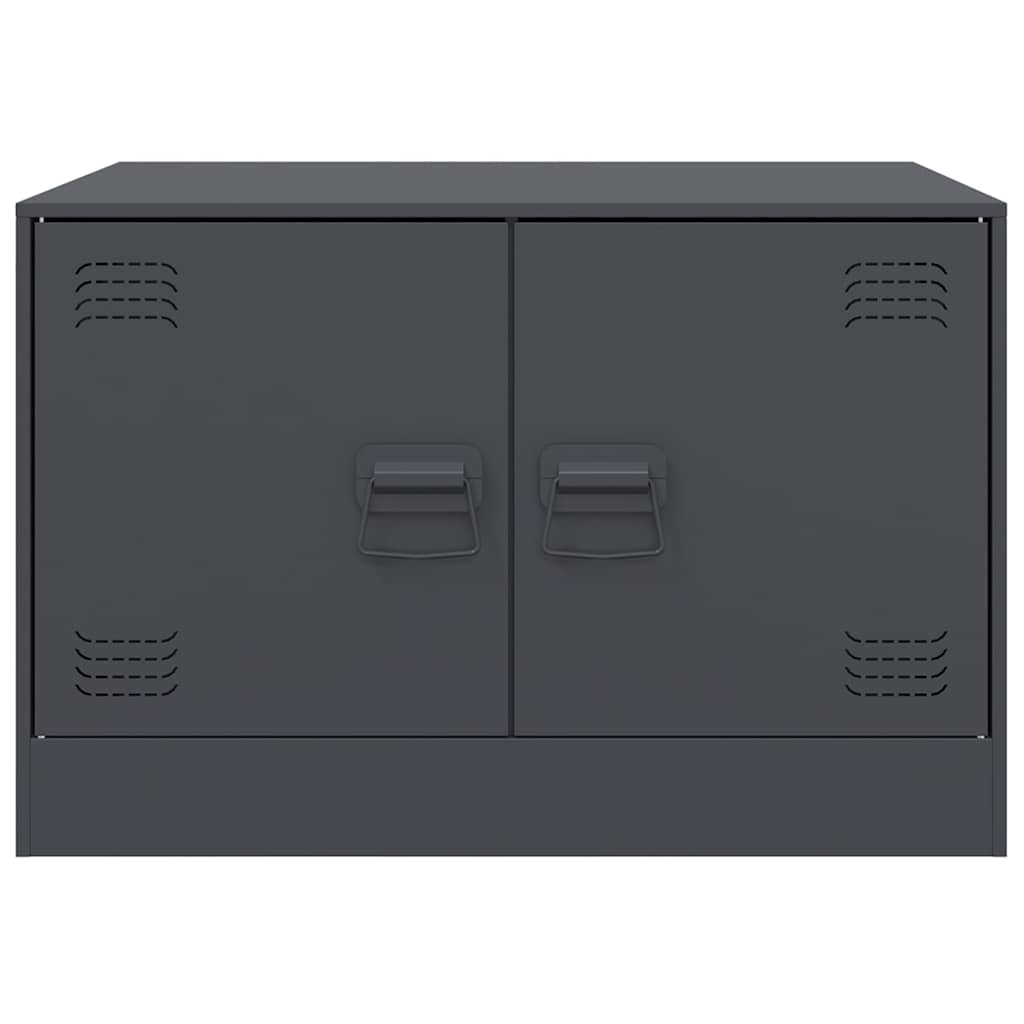 Τραπέζι Κήπου Ανθρακί 67x50x44 εκ. Ατσάλινο 6