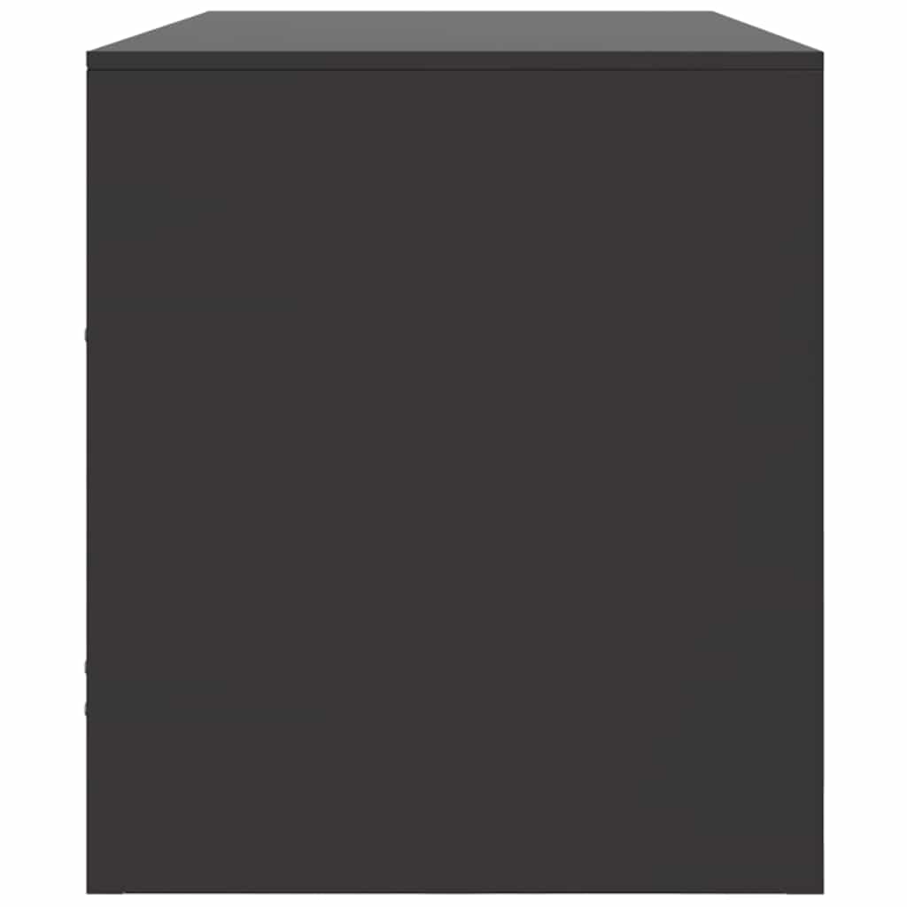 Έπιπλο Τηλεόρασης Μαύρο 99x39x44 εκ. από Ατσάλι 8