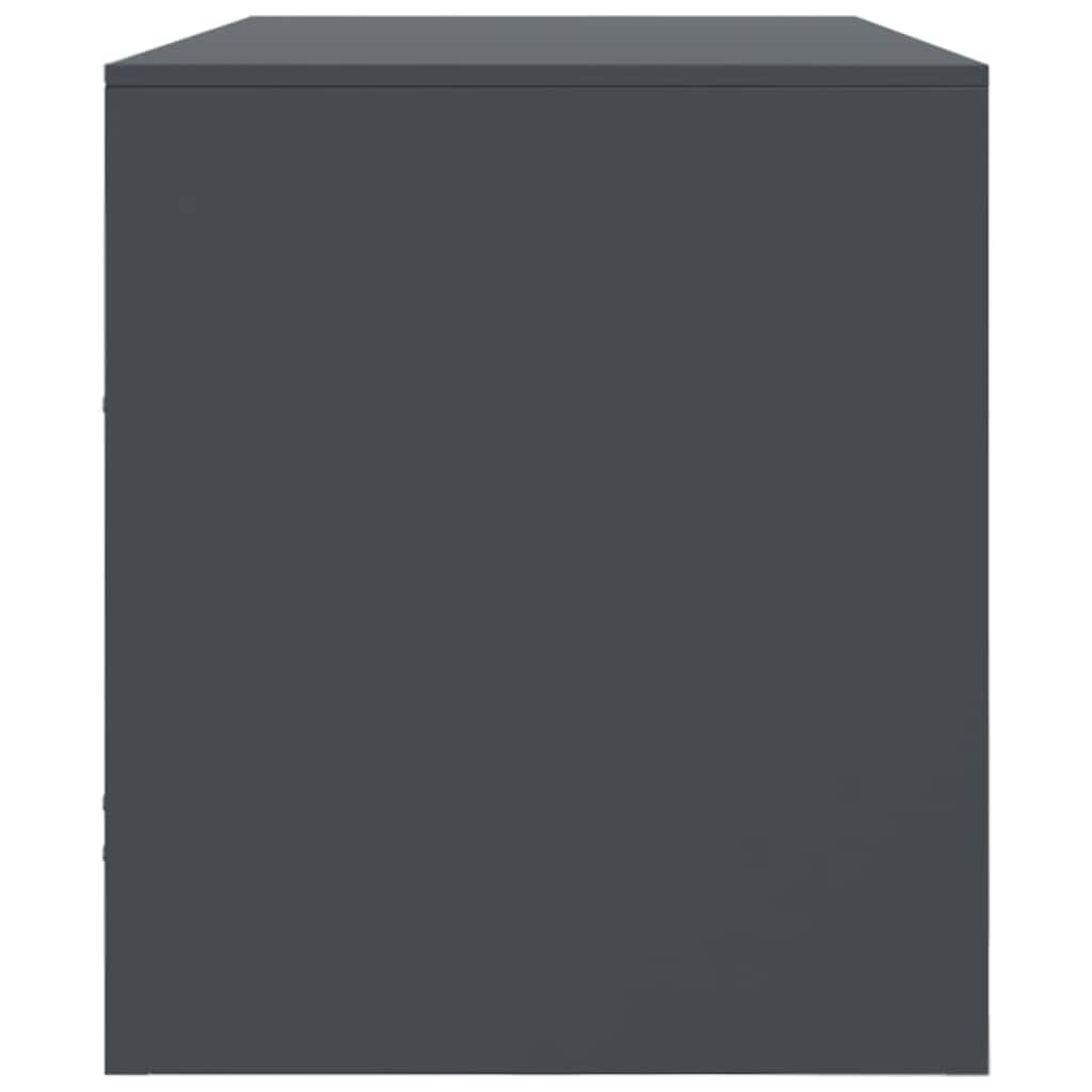 Έπιπλο Τηλεόρασης Ανθρακί 99x39x44 εκ. από Χάλυβα 8