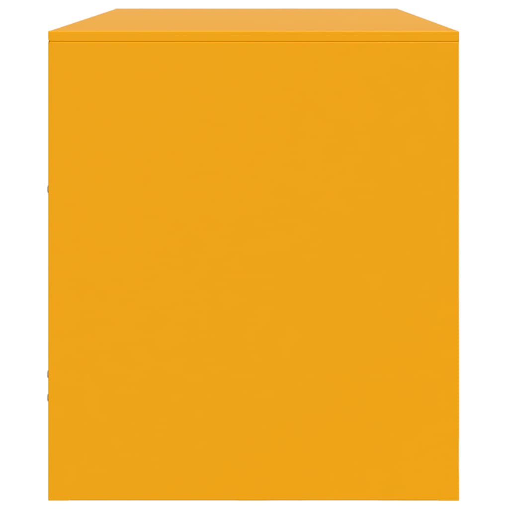 Έπιπλο Τηλεόρασης Μουσταρδί Κίτρινο 99x39x44 εκ. από Ατσάλι 8