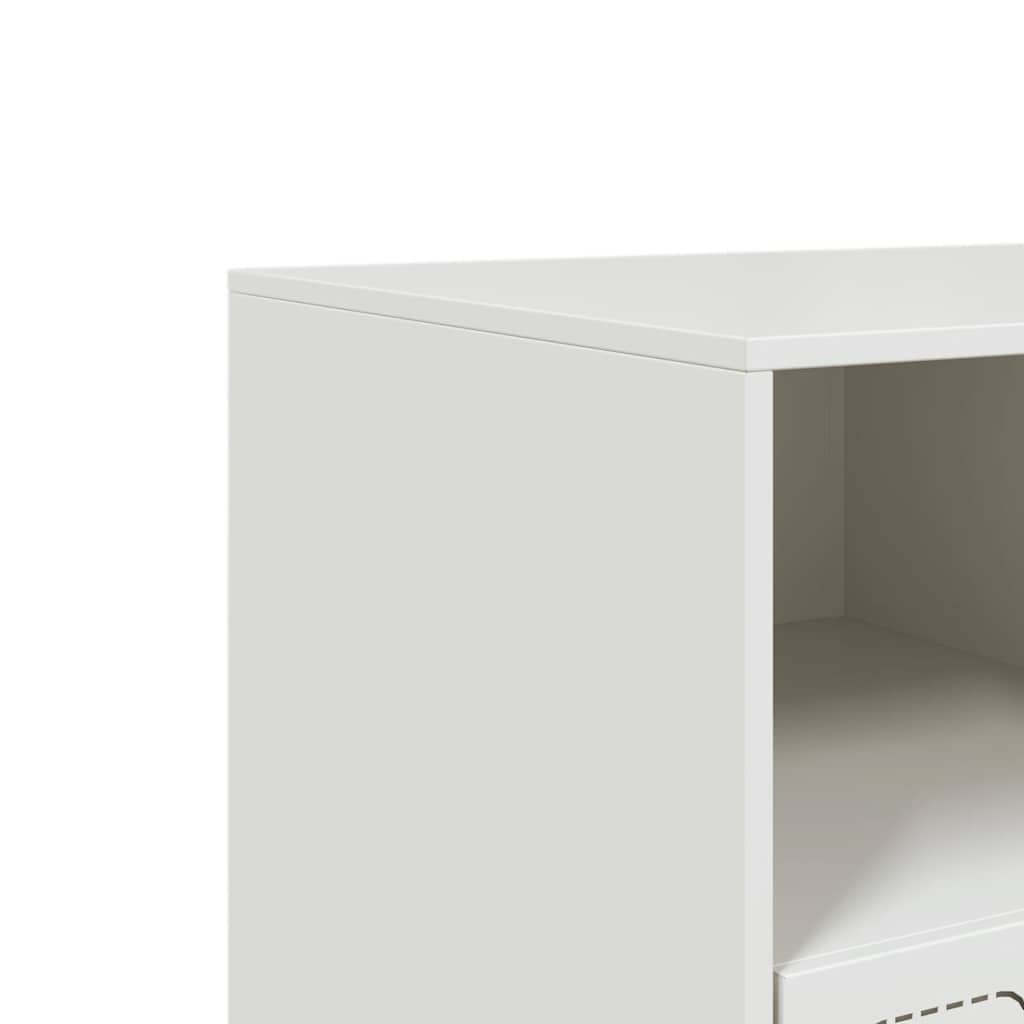 Έπιπλο Τηλεόρασης Λευκό 99x39x44 εκ. από Ατσάλι 10