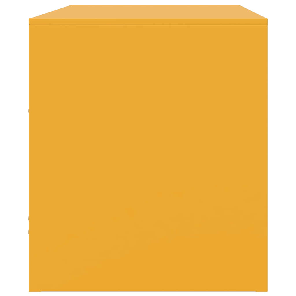 Έπιπλο Τηλεόρασης Μουσταρδί Κίτρινο 67x39x44 εκ. από Ατσάλι 8