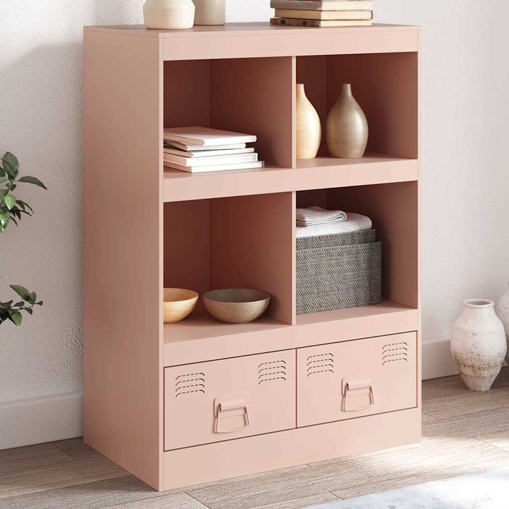Ραφιέρα Ροζ 67x39x95 εκ. από Ατσάλι 1