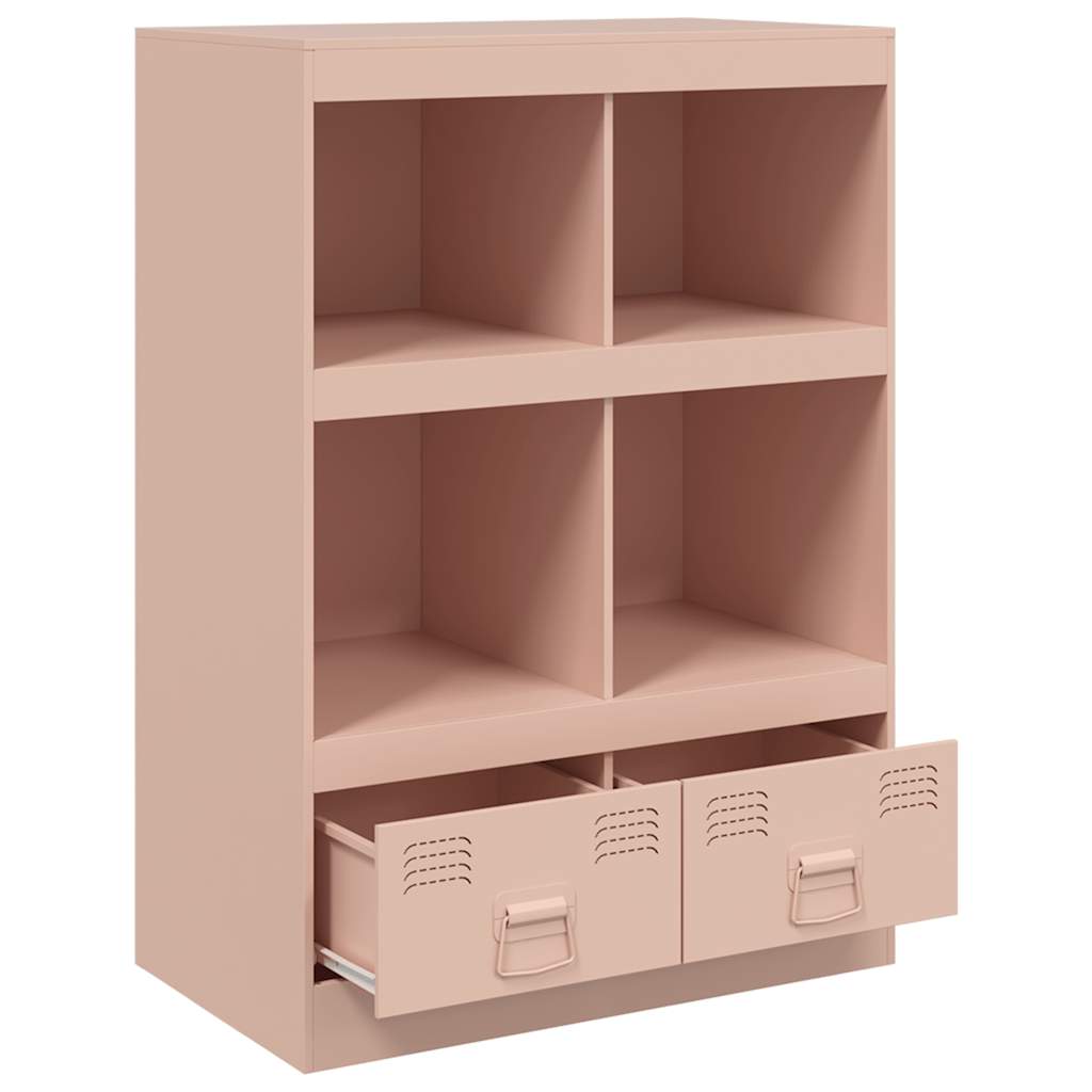 Ραφιέρα Ροζ 67x39x95 εκ. από Ατσάλι 7
