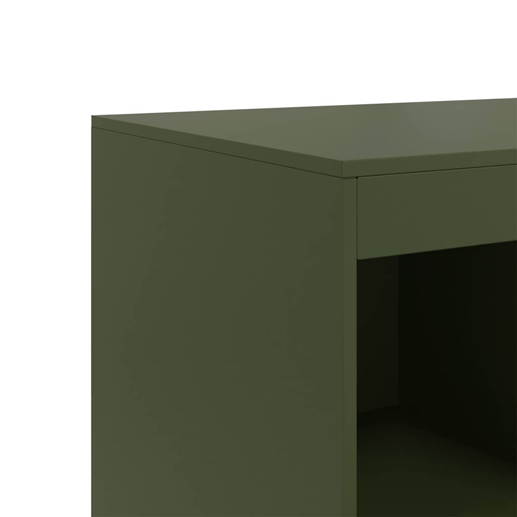 Ραφιέρα Πράσινο Λαδί 67x39x95 εκ. από Ατσάλι 10