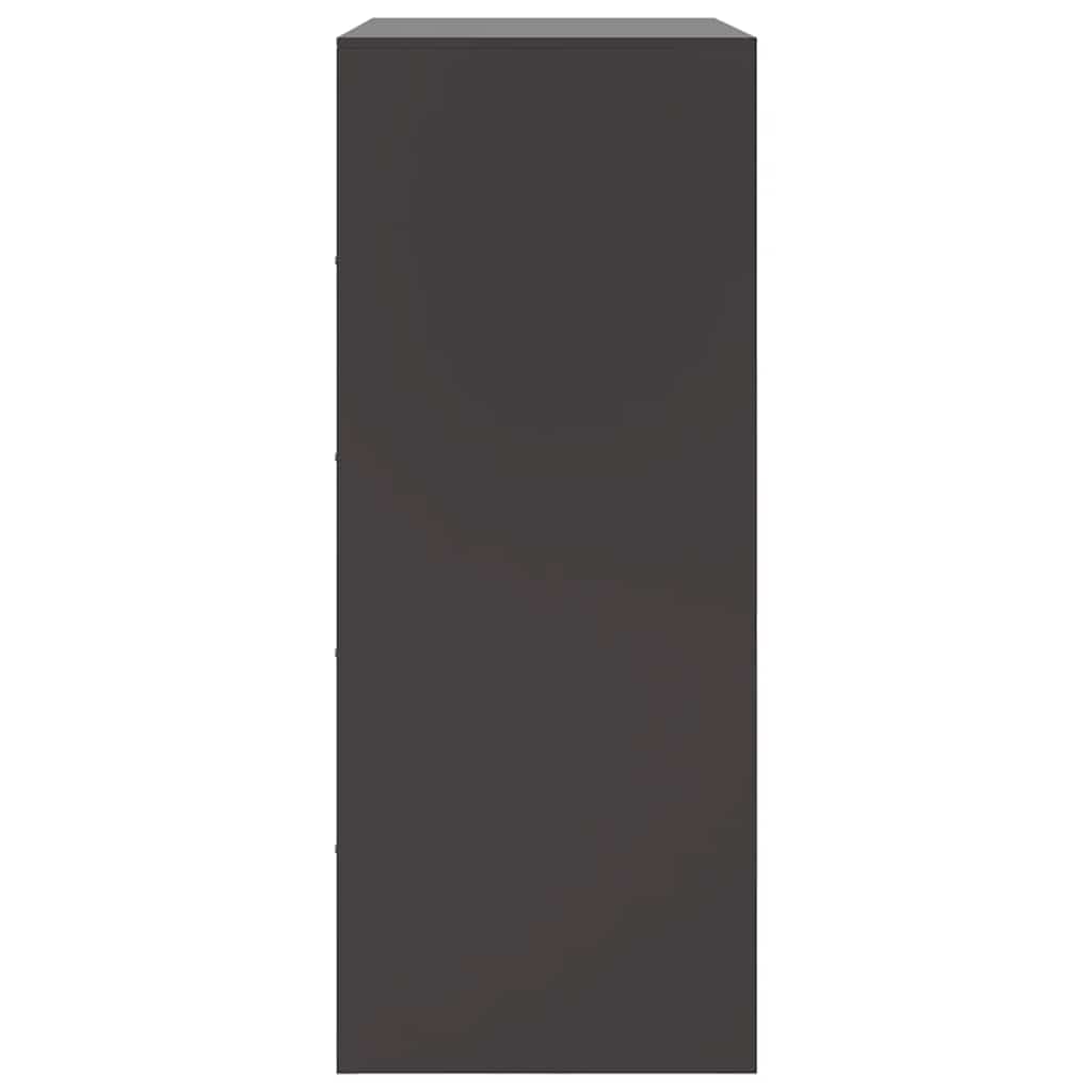 Ραφιέρα Μαύρη 67x39x95 εκ. από Ατσάλι 8