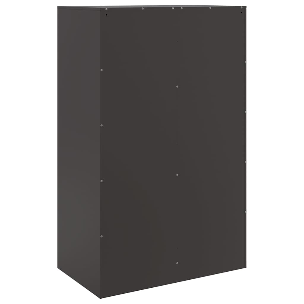 Ραφιέρα Μαύρη 67x39x95 εκ. από Ατσάλι 9