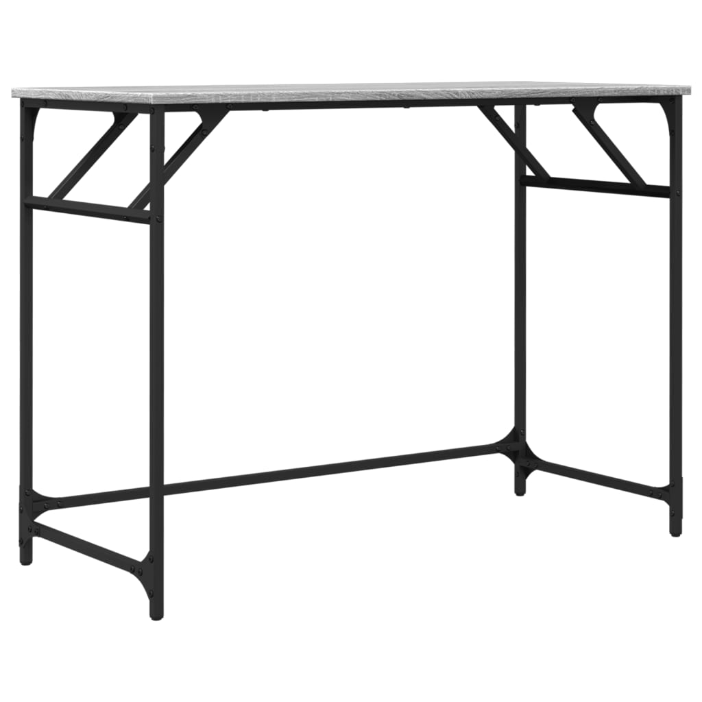 Γραφείο Γκρι Sonoma100x45x76εκ Επ. Ξύλο/Ατσάλι Ηλ. Βαφή Πούδρας 2