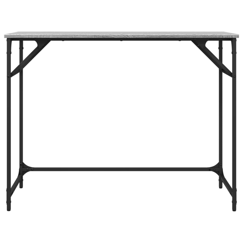 Γραφείο Γκρι Sonoma100x45x76εκ Επ. Ξύλο/Ατσάλι Ηλ. Βαφή Πούδρας 5