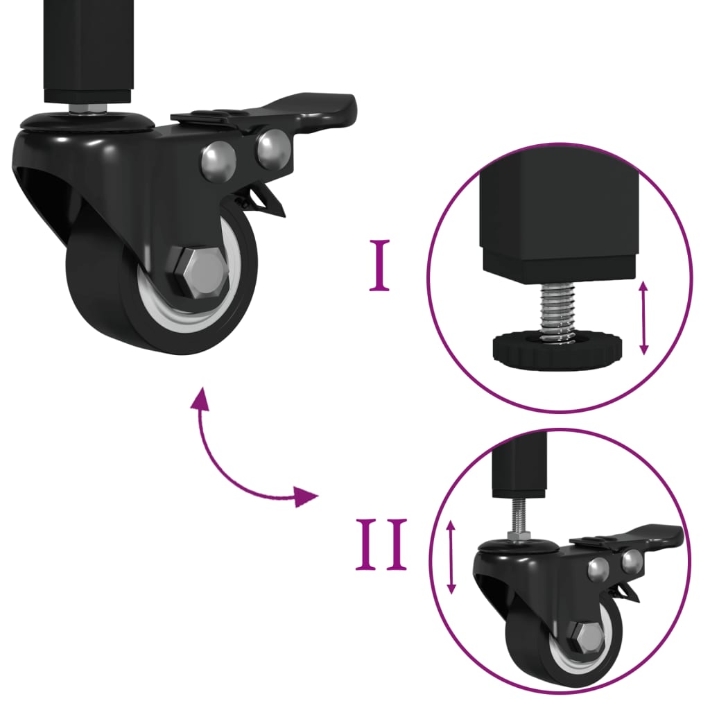 Τρόλεϊ Κουζίνας Καπνιστή Δρυς 100x50x95 εκ. Επεξεργασμένο Ξύλο 10