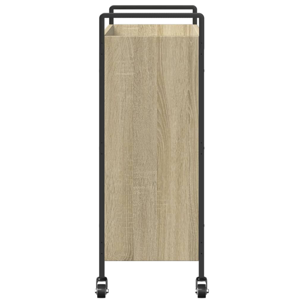 Τρόλεϊ Κουζίνας Sonoma Δρυς 70x30x82 εκ. από Επεξεργασμένο Ξύλο 8