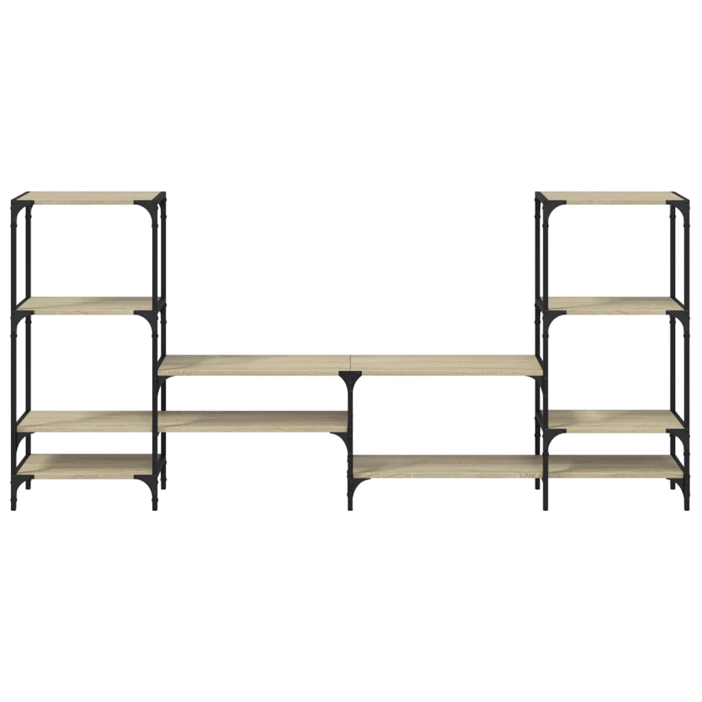 Έπιπλο Τηλεόρασης Sonoma Δρυς 206,5x28,5x95 εκ. Επεξ. Ξύλο 5