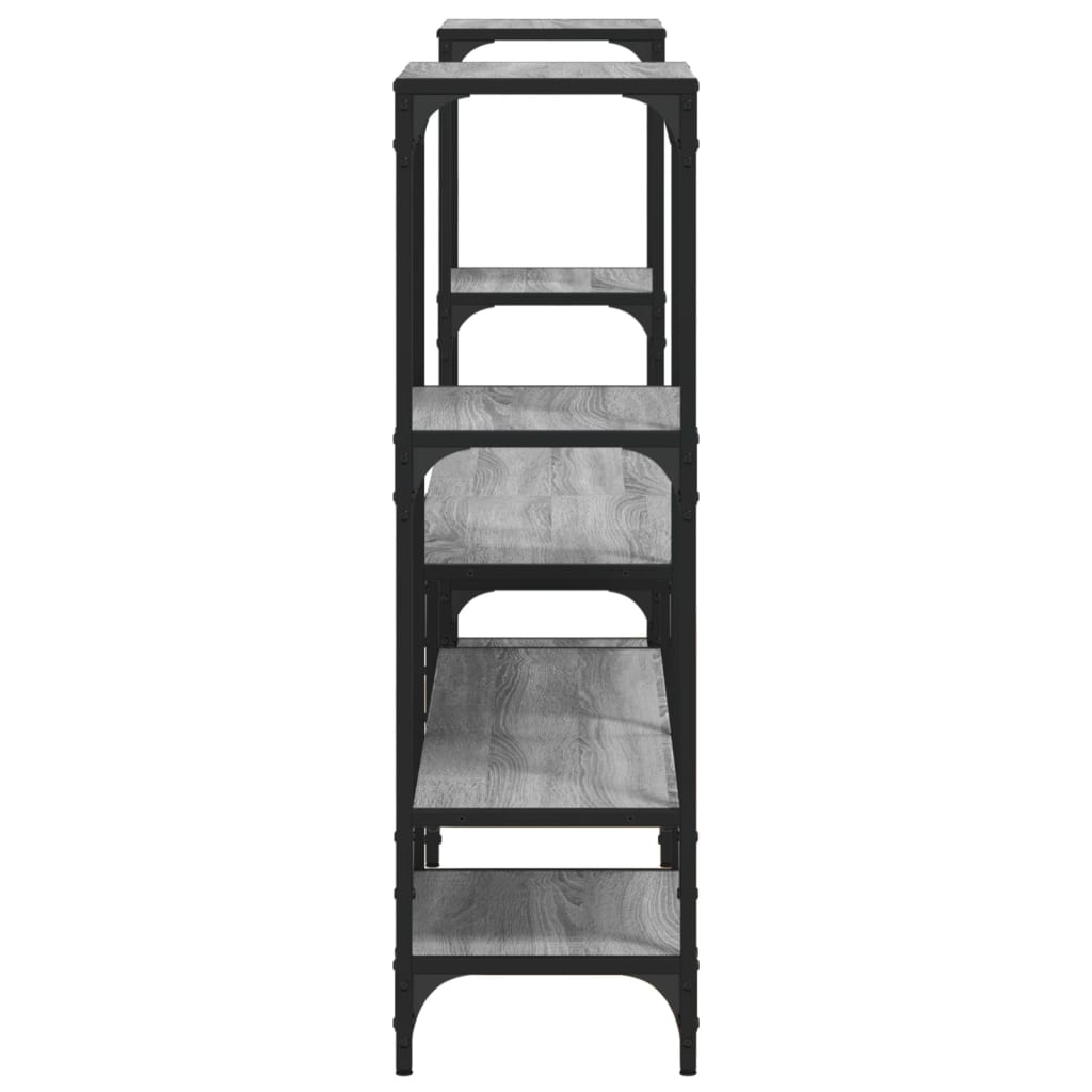 Έπιπλο Τηλεόρασης Γκρι Sonoma 206,5x28,5x95 εκ. από Επεξ. Ξύλο 6