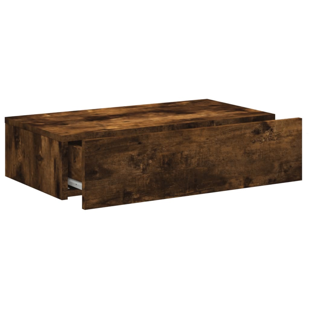 Έπιπλο Τηλεόρασης με LED Καπνιστή Δρυς 60x35x15,5 εκ. 7