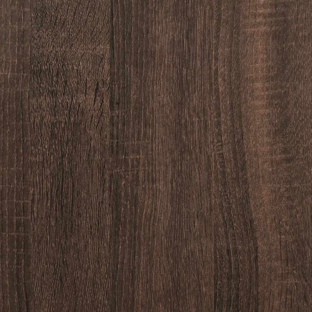 Τραπεζάκι Σαλονιού Καφέ Δρυς 100x50x45 εκ. Επ. Ξύλο/Μέταλλο 10