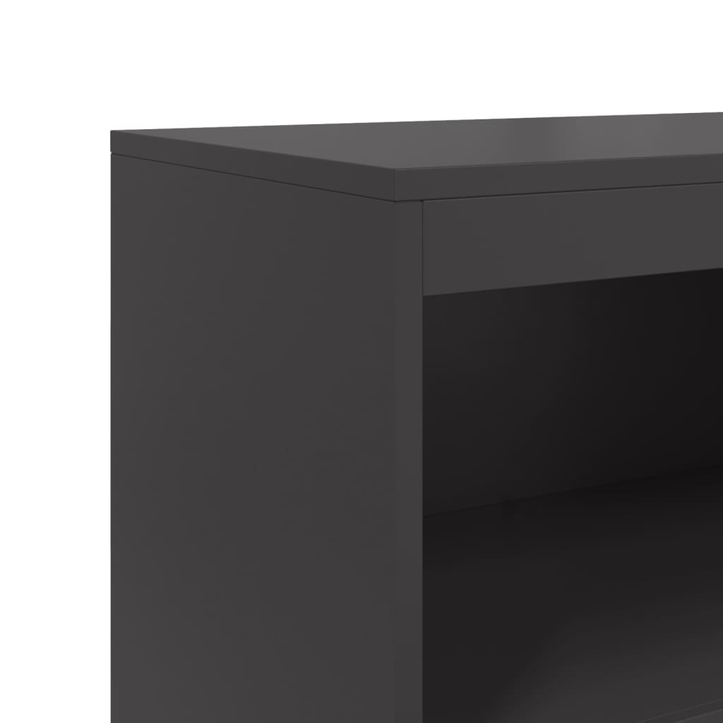Ραφιέρα Μαύρη 68,5x38,5x123,5 εκ. από Ατσάλι 10