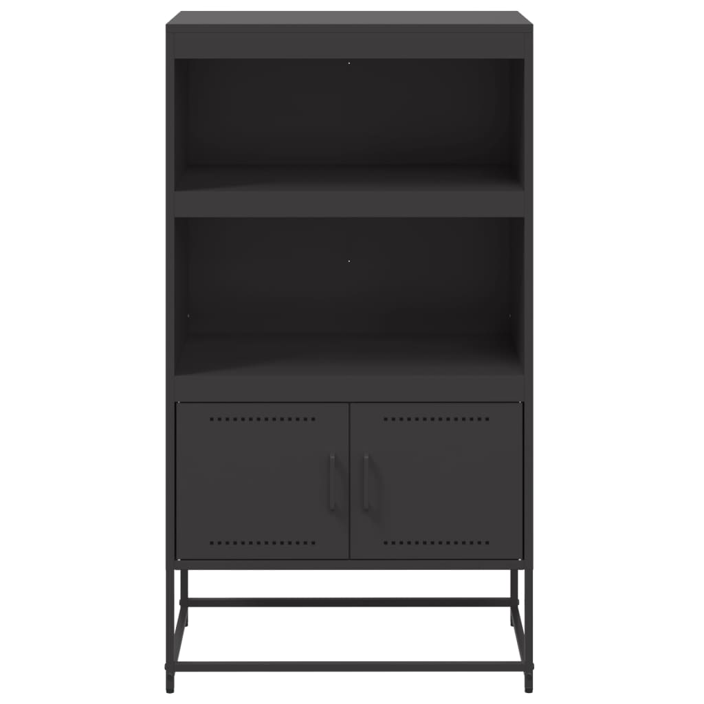 Ραφιέρα Μαύρη 68,5x38,5x123,5 εκ. από Ατσάλι 6
