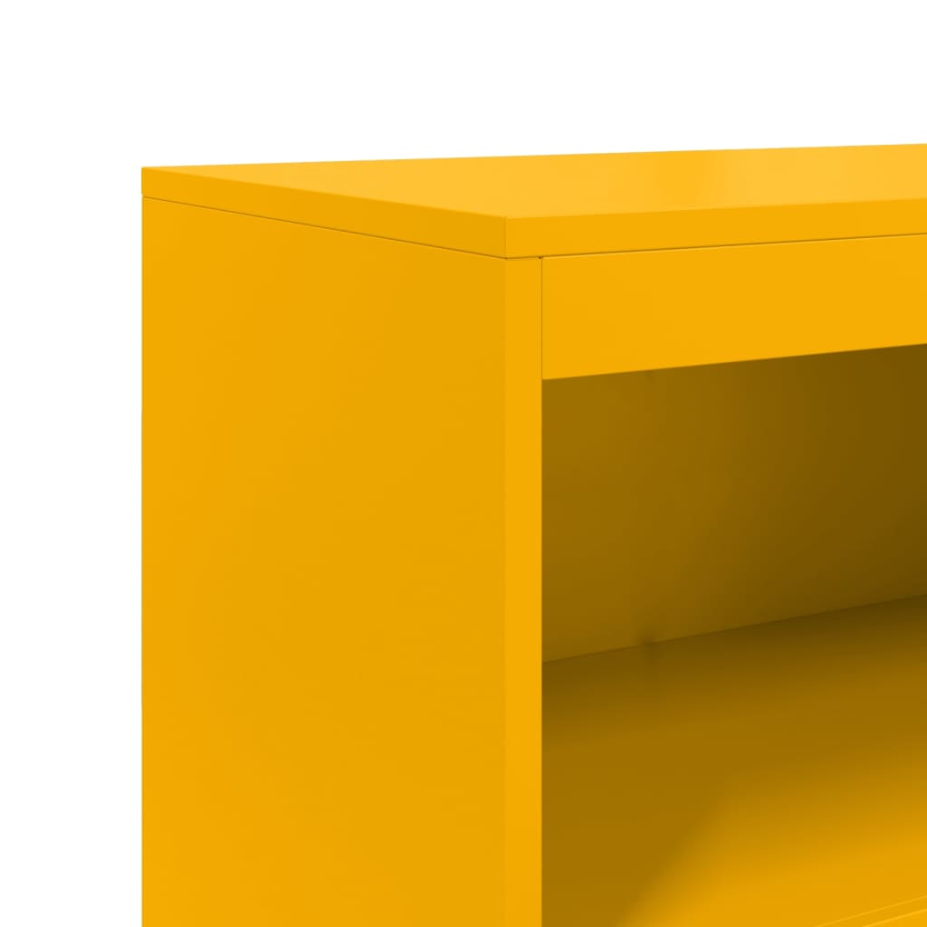 Ραφιέρα Μουσταρδί 68,5x38,5x123,5 εκ. από Ατσάλι 10