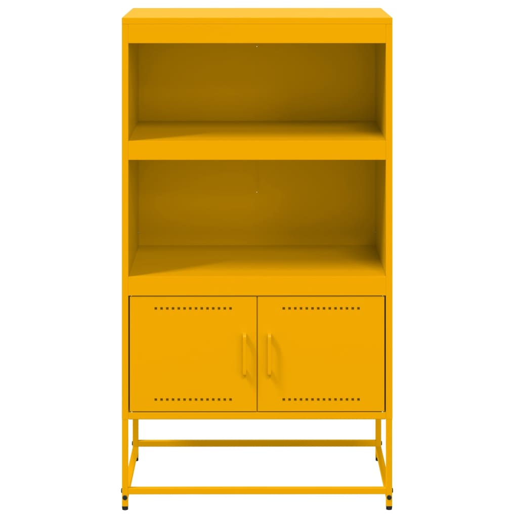 Ραφιέρα Μουσταρδί 68,5x38,5x123,5 εκ. από Ατσάλι 6