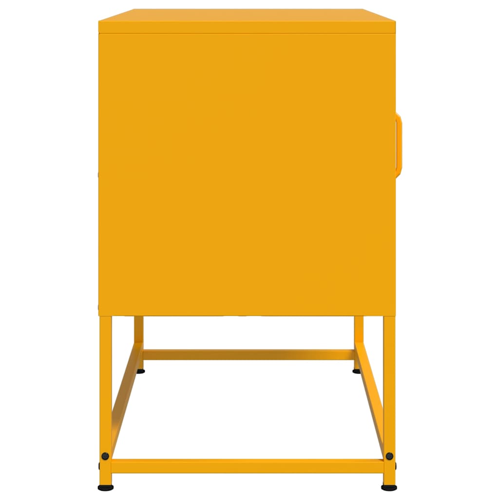 Έπιπλο Τηλεόρασης Μουσταρδί Κίτρινο 68x39x60,5 εκ. από Ατσάλι 7
