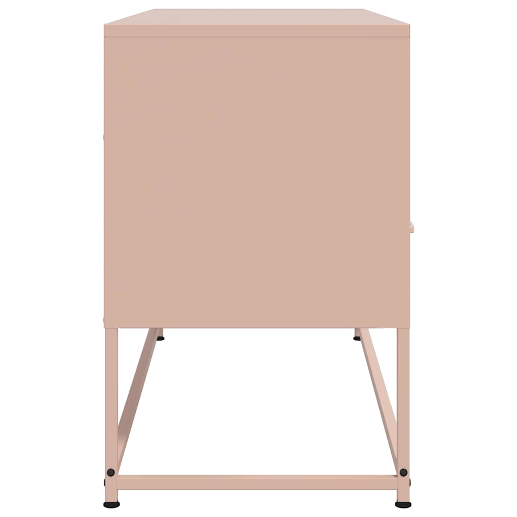 Έπιπλο Τηλεόρασης Ροζ 100,5x39x60,5 εκ. από Ατσάλι 7