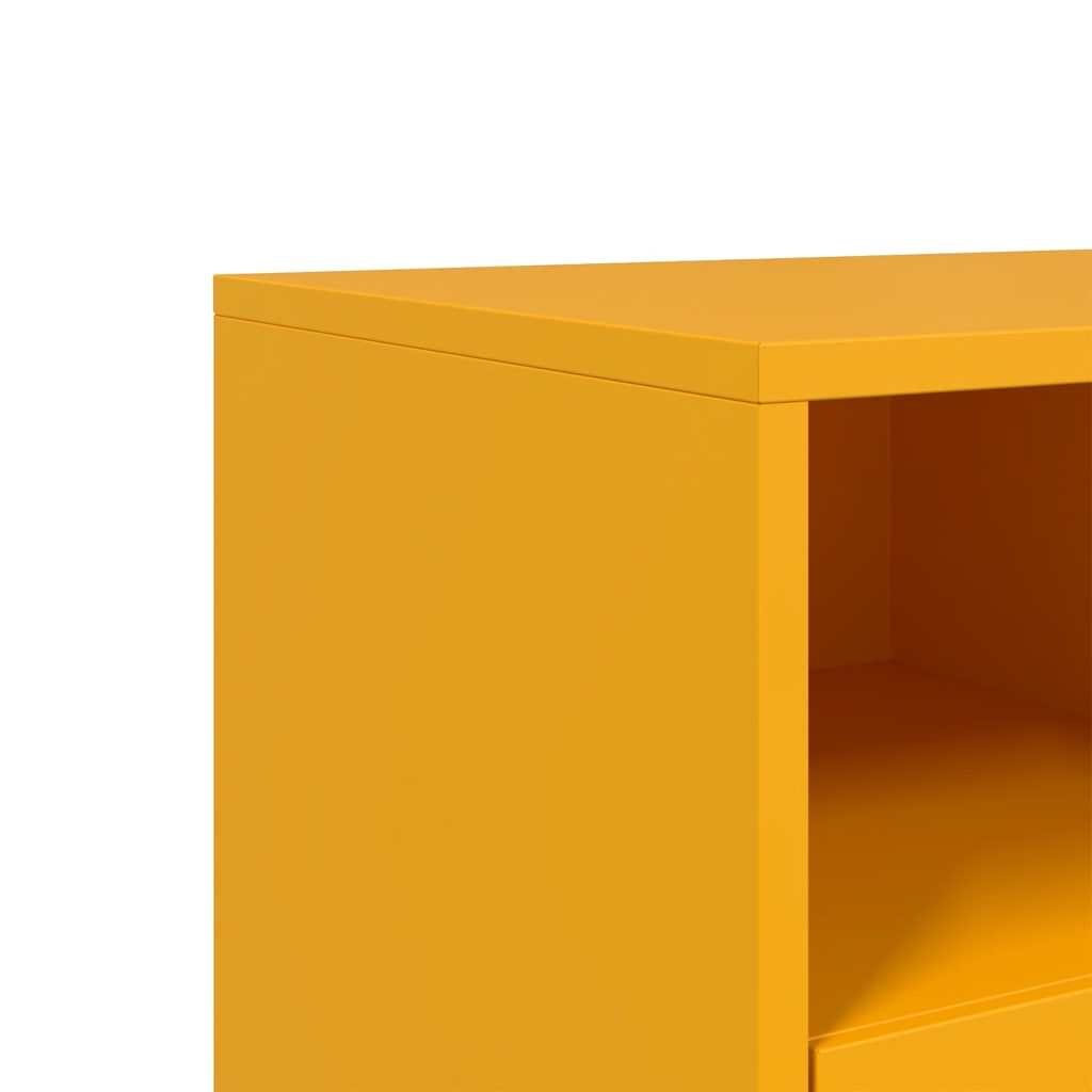 Έπιπλο Τηλεόρασης Μουσταρδί Κίτρινο 100,5x39x60,5εκ. από Ατσάλι 10
