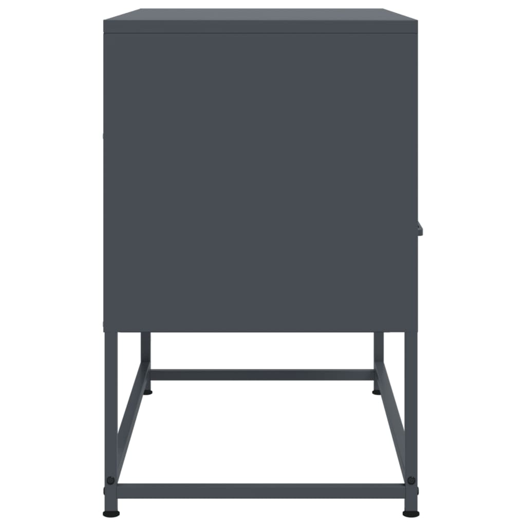 Έπιπλο Τηλεόρασης Ανθρακί 68x39x60,5 εκ. από Χάλυβα 7