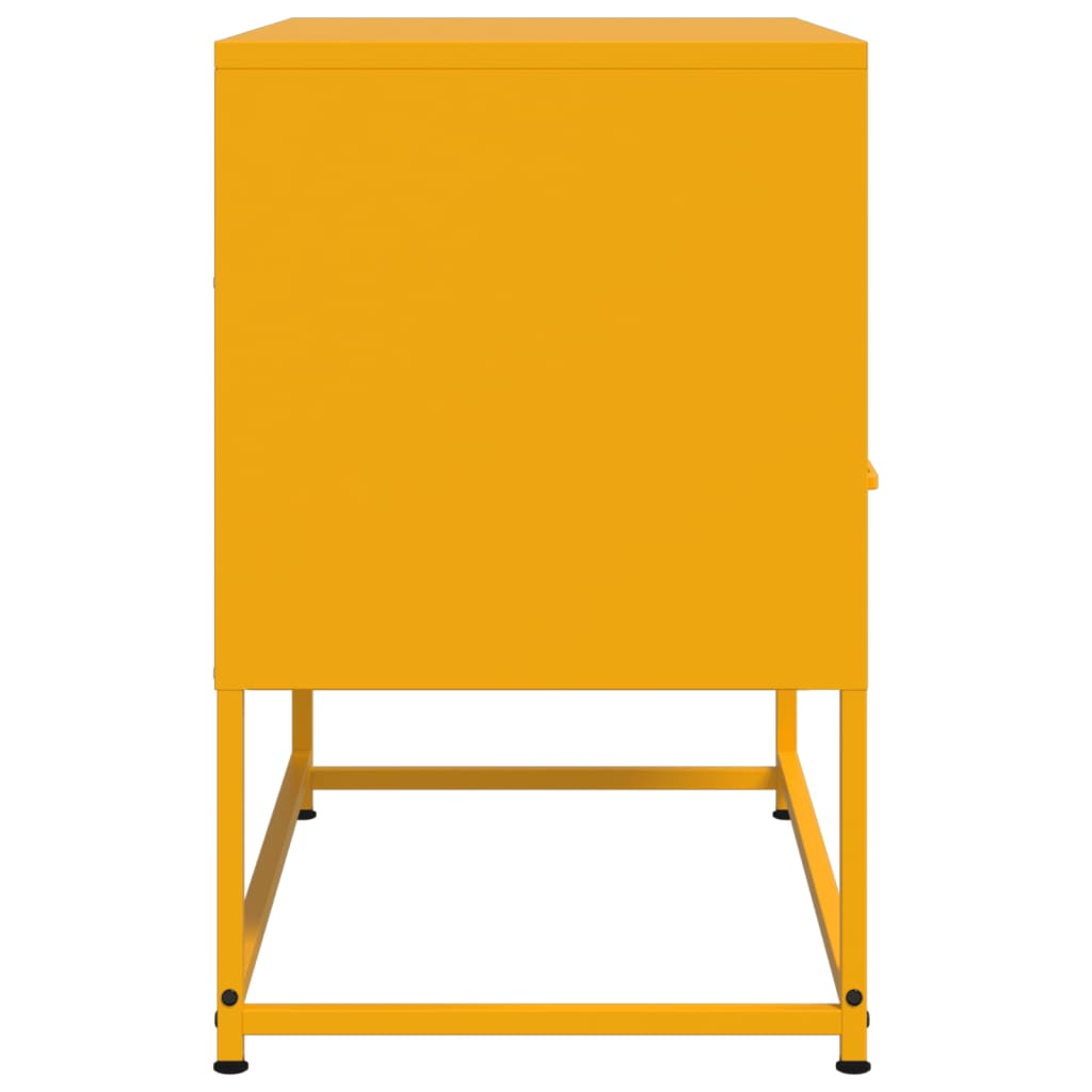 Έπιπλο Τηλεόρασης Μουσταρδί Κίτρινο 68x39x60,5 εκ. από Ατσάλι 7
