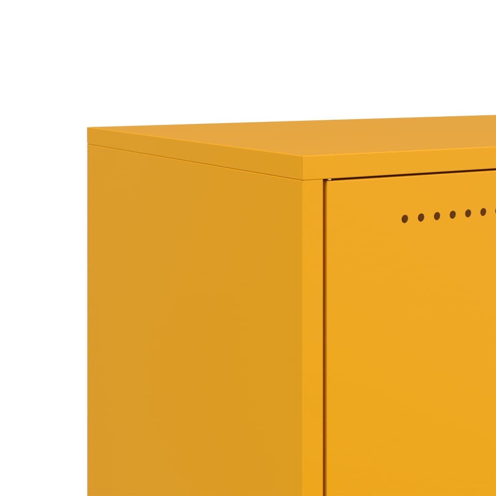 Έπιπλο Τηλεόρασης Μουσταρδί Κίτρινο 68x39x43,5 εκ. από Ατσάλι 10