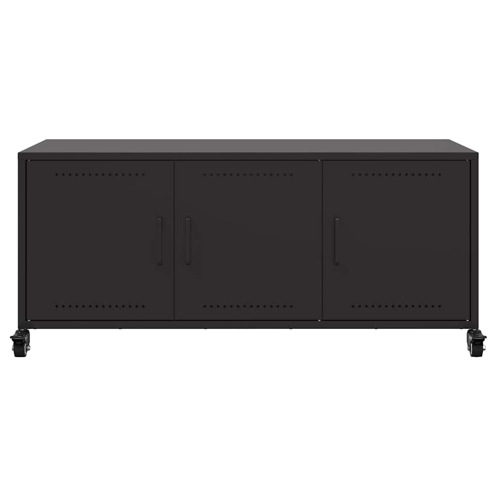 Έπιπλο Τηλεόρασης Μαύρο 100,5x39x43,5 εκ. Ατσάλι 6