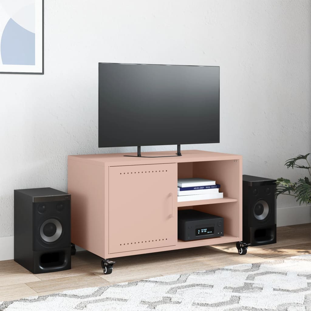 Έπιπλο Τηλεόρασης Ροζ 68 x 39 x 43,5 εκ. Χάλυβας 3