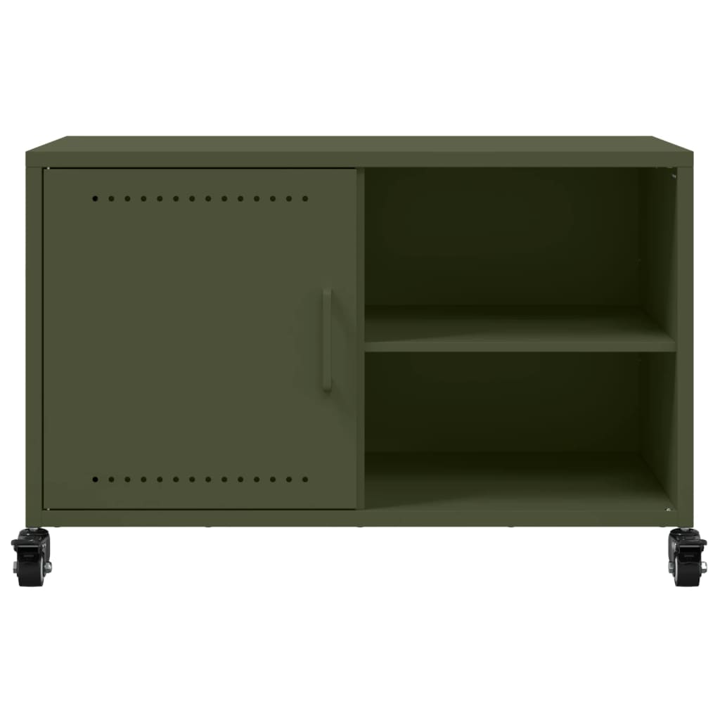 Έπιπλο Τηλεόρασης Πράσινο Λαδί 68x39x43,5 εκ. από Ατσάλι 6