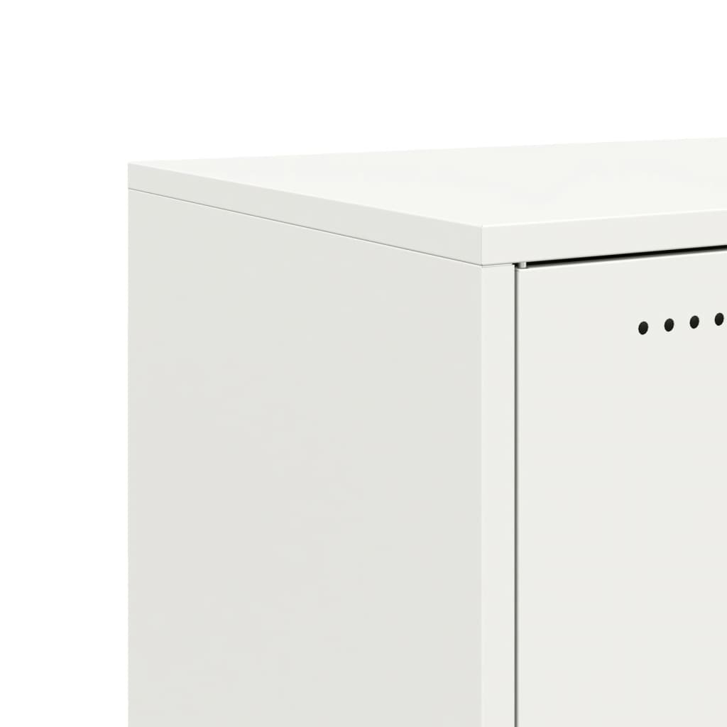 Έπιπλο Τηλεόρασης Λευκό 68 x 39 x 43,5 εκ. Χάλυβας 11