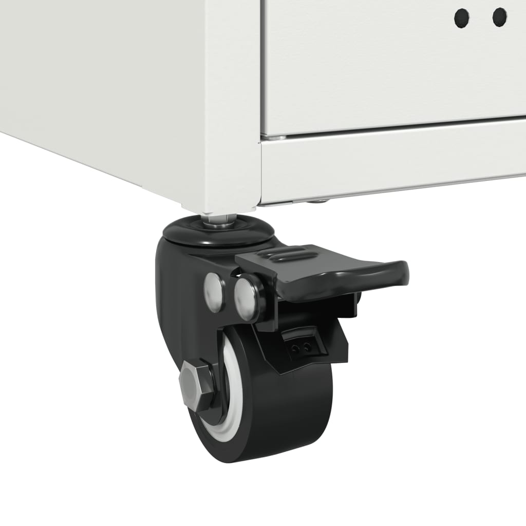 Έπιπλο Τηλεόρασης Λευκό 68 x 39 x 43,5 εκ. Χάλυβας 12