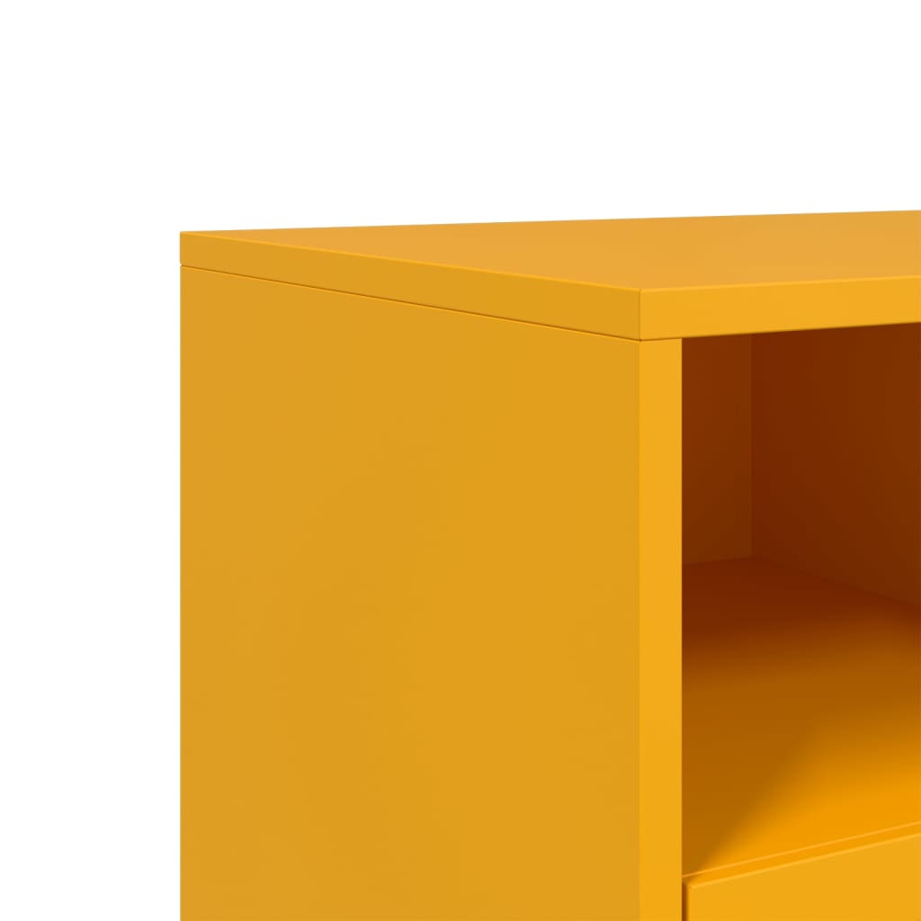 Έπιπλο Τηλεόρασης Μουσταρδί Κίτρινο 68x39x43,5 εκ. από Ατσάλι 10